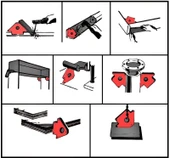 25LBS 12 KG Destekli Manyetik Kaynak Lehinleme Gönye Tutucu - 4