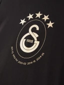 Galatasaray Lisanslı 5 Yıldız Siyah Şampiyonluk T-Shirt - 5