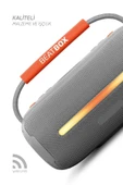 Led Işıklı Suya Dayanıklı Beatbox Ses Bombası Usb Sd Aux Fm Radyo Bluetooth 5.0 Hoparlör PeakBox - 3