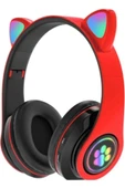 Led Işıklı Stn28 Kedi Kulak Bluetooth Wireless Kulaklık Kedi Kulak Sevimli Kablosuz - 3