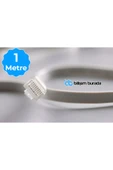 1 Metre 23 Awg Cat6 Bilgisayar, Modem ,IP Kamera Rj45 Ethernet Patch Network Data Internet Kablosu - 1