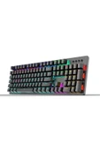 GK100F Mekanik Gaming Klavye RGB Işıklı Kablolu Klavye Şık Zafir Modern Tasarım Türkçe Q Klavye - 4