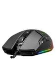 SM-GX19 ANGARD Usb RGB Işıklı Makrolu 7200DPI Örgü Kablolu Gaming Oyuncu Mouse - 2