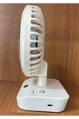 Bilişim Burada Şarjlı Mini Masaüstü Fan 4 Hız Kademeli - 2