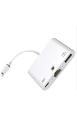 BİLİŞİM BURADA ZR461 NK107 LİGHTNİNG ÇOKLU ETHERNET ADAPTÖR - 1