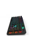 GK100F Mekanik Gaming Klavye RGB Işıklı Kablolu Klavye Şık Zafir Modern Tasarım Türkçe Q Klavye - 3