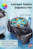 Sl-09 Telefon Ve Tablet Soğutucu Fan Işıklı Cep Telefonu Soğutma Fanı Radyatör Soğutucu - 1