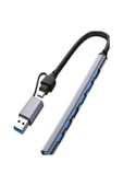 BİLİŞİM BURADA ZR288 7 PORT ADS303/D TYPE-C USB METAL USB HUB - 1