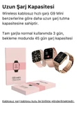 Ns Store G9 Mini Rose Gold Bileklik Hediyeli Amoled Ekran 41mm Kadın Akıllı Saat - 3