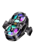 ÇİFT FANLI RGB IŞIKLI ALİMİNYUM TELEFON SOGUTMA SİSTEMİ (GAMİNG-TİKTOK-YOUTUBE-İNSTAGRAM)ULTRA GÜÇLÜ - 1