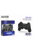 AURİS ARS-JS3 ÇİFT TİTREŞİM MOTORLU PS3 WİRELESS KABLOSUZ OYUN KOLU GAMEPAD JOYSTİCK - 1