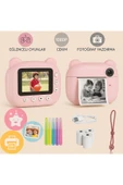 Cmr14 Pembe Dijital Video Fotoğraf Çocuk Kamerası Anlık Termal Resim Kağıt Baskılı Yazıcı - 1
