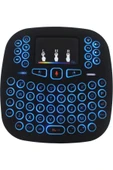 Bilişim Burada 2.4ghz I18 Mini Kablosuz Touch Pad Işıklı Klavye - 5