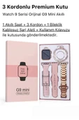 Ns Store G9 Mini Rose Gold Bileklik Hediyeli Amoled Ekran 41mm Kadın Akıllı Saat - 2