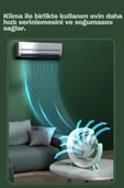 Bilişim Burada 3 Hız Ayarlı Ledli Dönebilen Sessiz Şarjlı Ayaklı Masa Fanı - 5