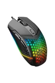 SM-GX19 ANGARD Usb RGB Işıklı Makrolu 7200DPI Örgü Kablolu Gaming Oyuncu Mouse - 1