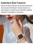 Ns Store G9 Mini Rose Gold Bileklik Hediyeli Amoled Ekran 41mm Kadın Akıllı Saat - 4