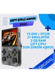 R36s Çift Çipli | 64gb | 21 Emülatör | Arkos Yeni Sürüm 15.000 Oyun Konsolu - 1