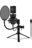 Yanmai Micpro X1 USB Mikrofon Tripod+Pop Filtre+Şok Askı Yayın Kayıt YouTube - 4