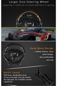 Ns-9877 270 Derece Araba Direksiyon Yarış Seti Android, Ps3,PS4,Xbox One,Pc,TV Set-Top Box Uyumlu - 5