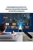 K2 Projeksiyon dahili 9750mAh pil 4K HD Bluetooth Android Sinema açık Projeksiyon RGB Işıklı Low - 3
