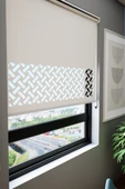 Perdea Lazer Kesim Mat Stor Perde, Lazer Kesimli Klasik Serisi, C-7001 Beyaz Renk - 2