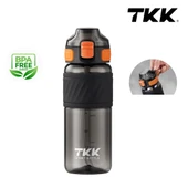 Tkk T1025 Çift Kullanım Pipetli/Rahat İçim Siyah Tritan Matara 600ml thumbnail 1
