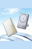 Hoco Q36A Sunlight 10.000 mAh 20W Type-C Çıkışlı PD Kablosuz Şarj Özellikli Standlı Powerbank thumbnail 3