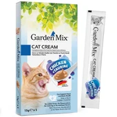 Garden Mix Taurin ve Tavuklu Krema Kedi Ödül Maması 15gr (5'li) - 1