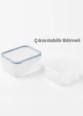 4'lü Mini Diyet Kabı Seti BPA Free Hava Almaz Saklama Kabı Çıkarılabilir Bölmeli Gıda Kutusu 350 ml - 3
