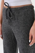Kadın Yumoş Pantolon Beli Lastikli Cepli Bol Örme Pantolon YUMOŞ PANTOLON - 4