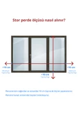 Perdea Lazer Kesim Mat Stor Perde, Lazer Kesimli Klasik Serisi, C-141002 Ekru Renk - 2