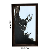 Özel Yapım Lazer Baskılı Ceylan Tablo 38.5 Cm X 23.5 Cm - 3