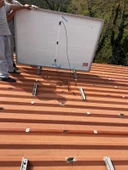 Güneş Paneli Montaj Aparatı 10 Panel İçin 22 Adet 30 cm Profil 22 Adet Klemp thumbnail 1