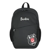 Beşiktaş Lisanslı Gümüş Logo Detaylı Comfort Okul Sırt Çantası 25334 - 1