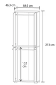Bükreş No.1 2 Askılı Genç Odası Dolabı - 3