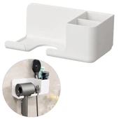 Ayt Sunup SN-27125 Banyo Rafı Sabunluk Diş Fırçası Saç Kurutma Makinesi 223x91x109mm Yapıştırma Ve Kancalı - 1