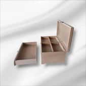 Ahşap-boyanabilir-klipsli-çok amaçlı organizer kutu - 5