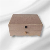 Ahşap-boyanabilir-klipsli-çok amaçlı organizer kutu - 7