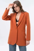 Saade Kiremit Blazer Ceket - 1