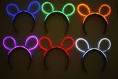 Glow Taç Fosforlu Taç Karışık Renk 12 Adet - 4