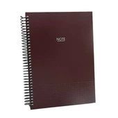 Dilman Spiralli 17x24 Kareli Defter 120 Yp Sert Kapak - 1
