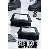 Sert Kıllı Asker-Polis Bot Fırçası - Leke Çıkarıcı Elbise Fırçası 2 ADET - 1