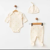 Eslenza Baby 3'Lü Zıbın Takım 0038 Bej - 1