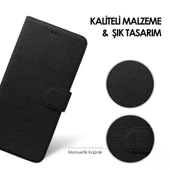 Huawei P30 Lite Uyumlu Kapaklı Tam Korumalı Kumaş Kılıf - 4