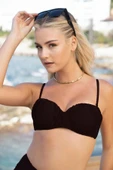 Gd Goldoremi 2529-950 Kadın Drapeli Kaplı Straplez Bikini Yüksel Bel Takım - 3