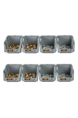 Plastik Avadanlık Parça Kutusu 9 Parça Gri 152x245x122 Mm - 3