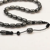 Oltu Taşı  Çeşmi  Arası Çeşmi İşlemeli Tespih  thumbnail 1