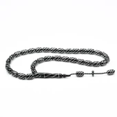 Oltu Taşı Çeşmi Bülbül İşlemeli Kapsül Tespih thumbnail 1