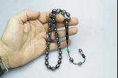  Oltu Taşı Yesil Damla İçi Damla Tespih - 3